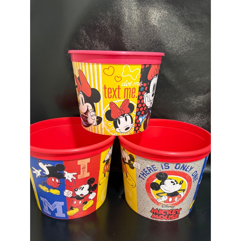 Disney Mickey Mouse Pop Secret Popcorn Bucket Party Favors 3 Piece Set